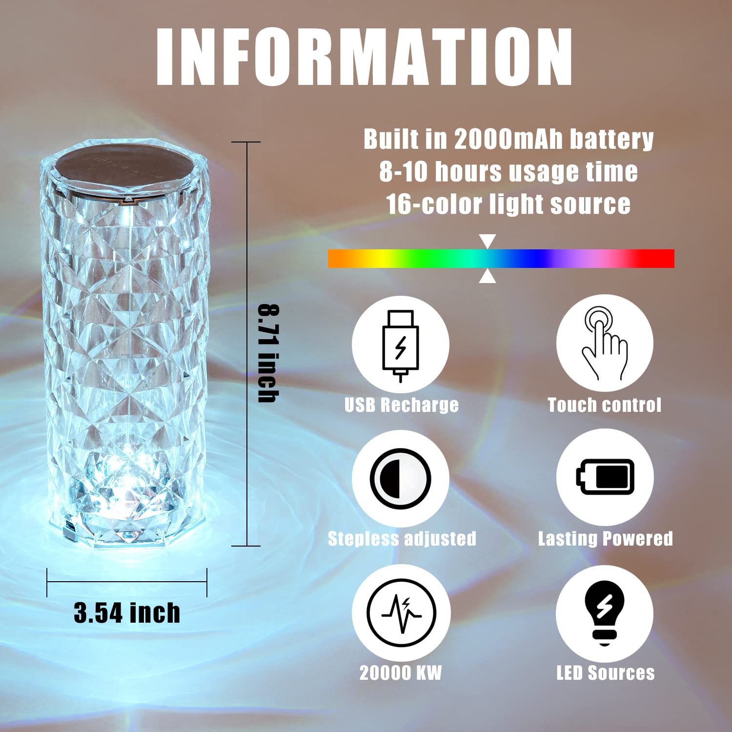 Crystal Table Lamp