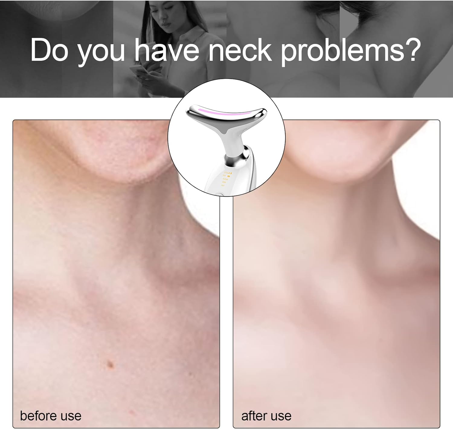 Facial Neck Care lift Lifting Machine, Sonic Facial and Neck Massage