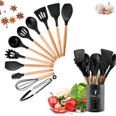 12 Pcs Silicone Cooking Kitchen Utensils Set