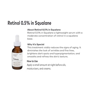 Retinol 1% in Squalane 30ml