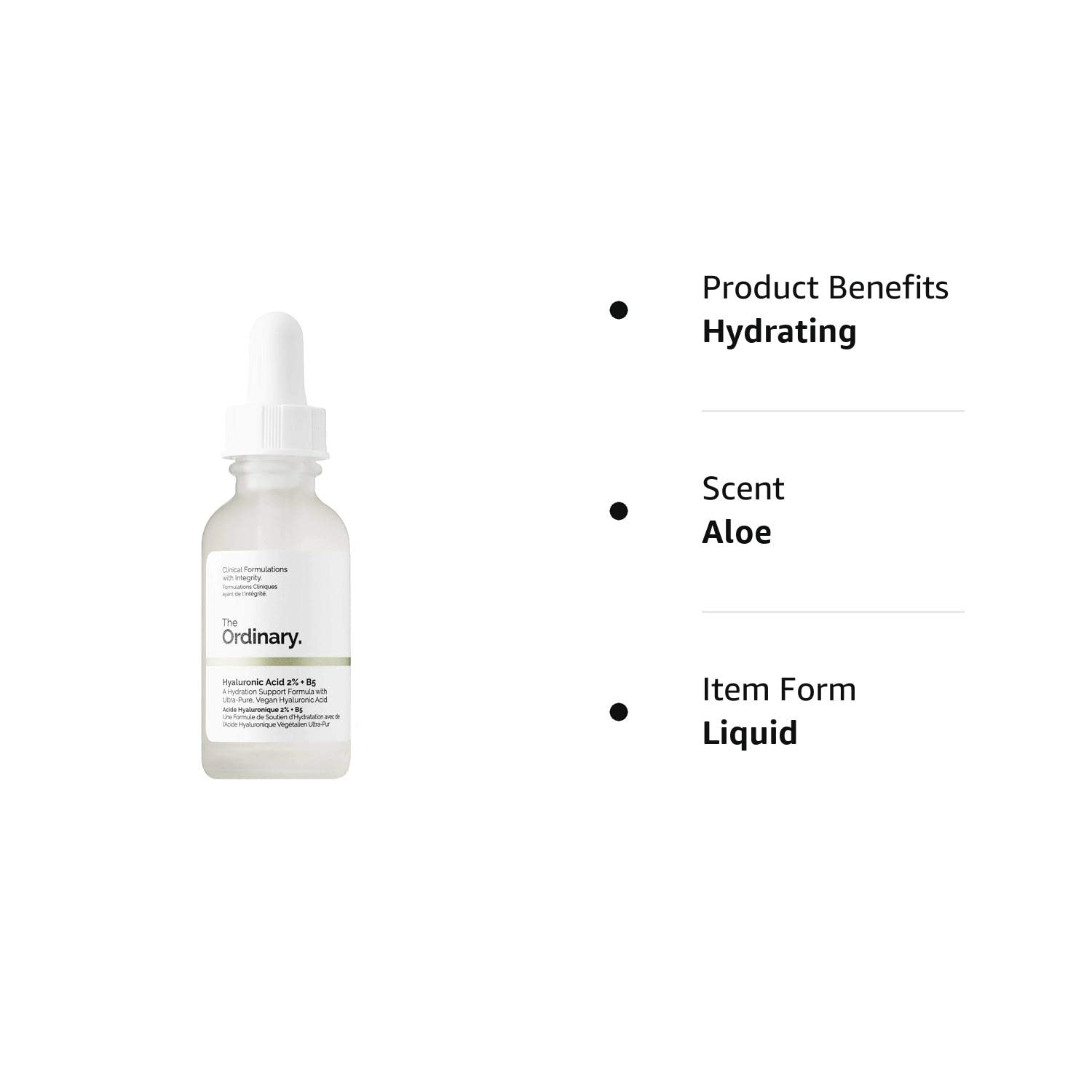 Hyaluronic Acid Vitamin B5 Facial Serum White 30ml