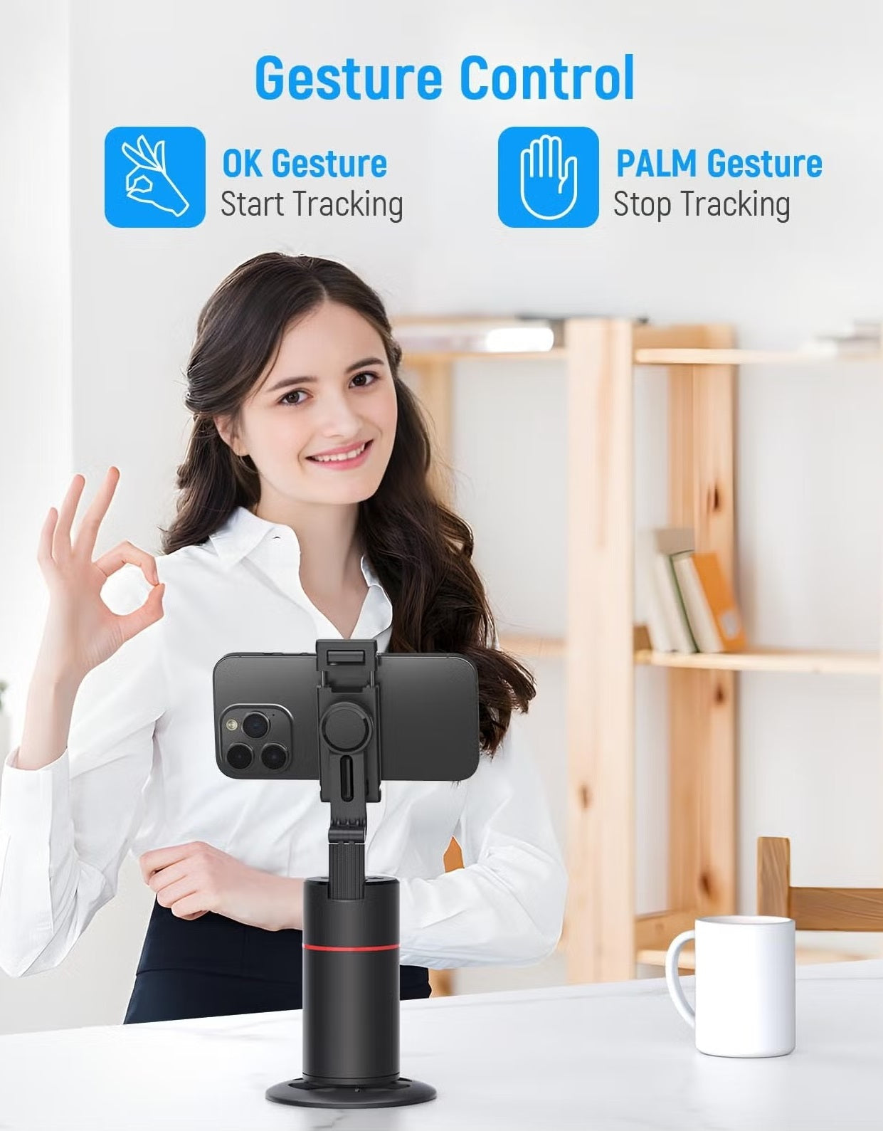 Auto Face Tracking Tripod with Remote Control