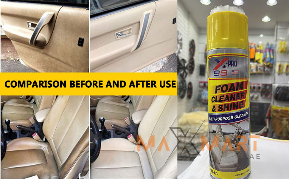 X-Pro Foam Cleaner And Shine For Interior- 600gms Multi-Purpose