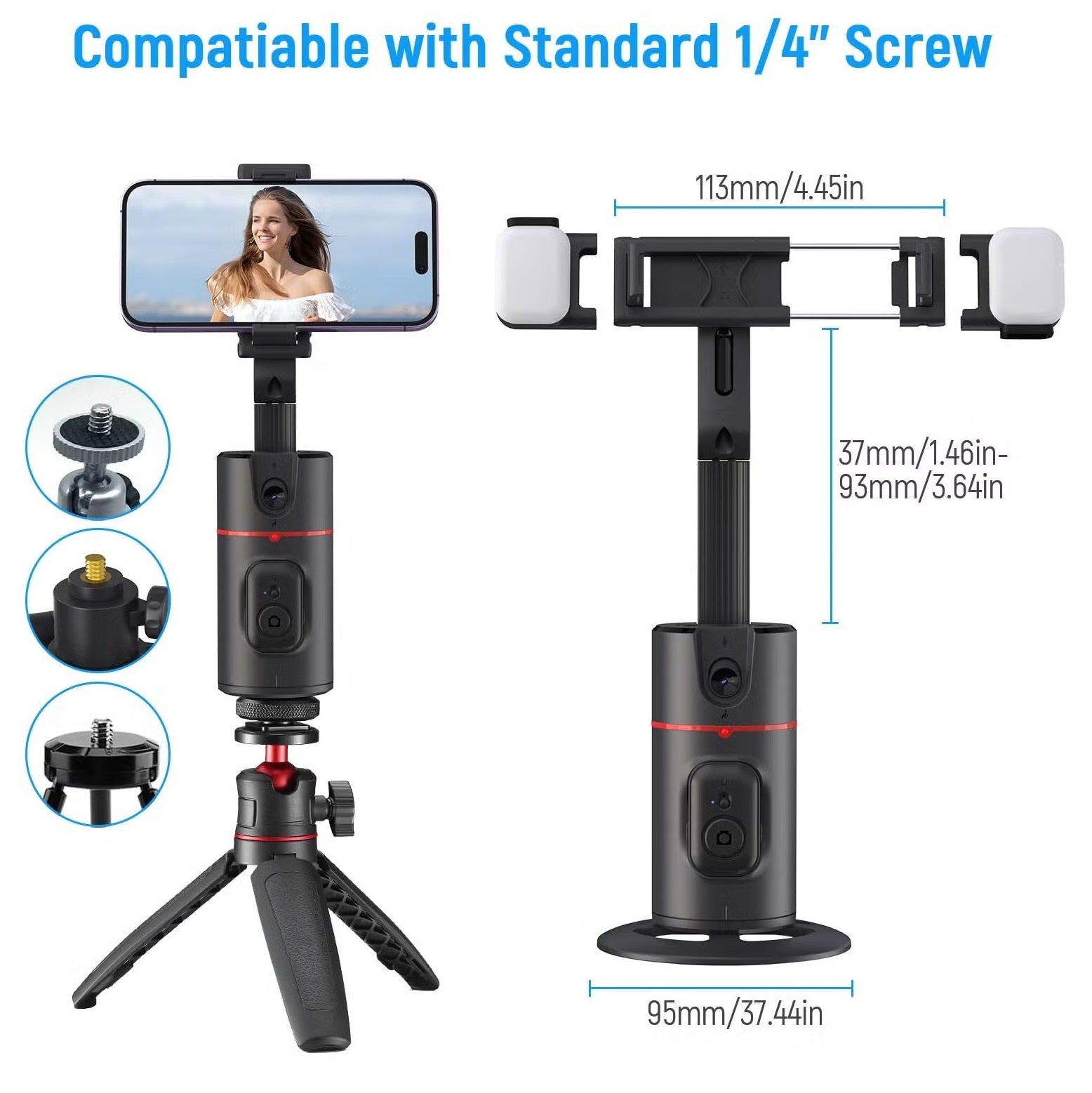 Auto Face Tracking Tripod with Remote Control