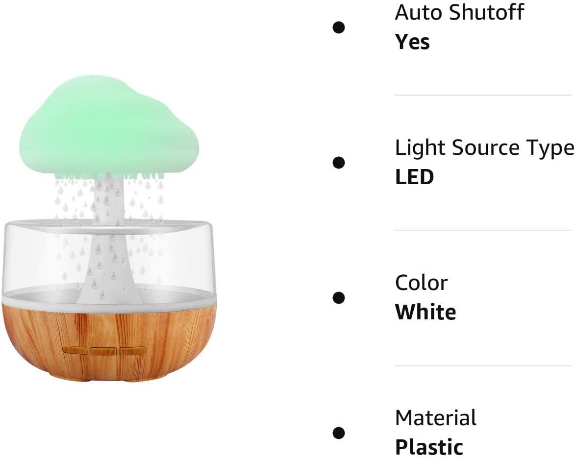 Raining Cloud Night Light Essential Oil Diffuser Humidifier