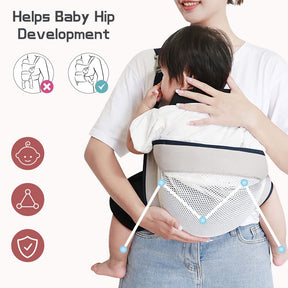 Adjustable Baby Holder Carrier, Baby Half Wrapped Sling Hip Carrier, One Shoulder Labor-Saving