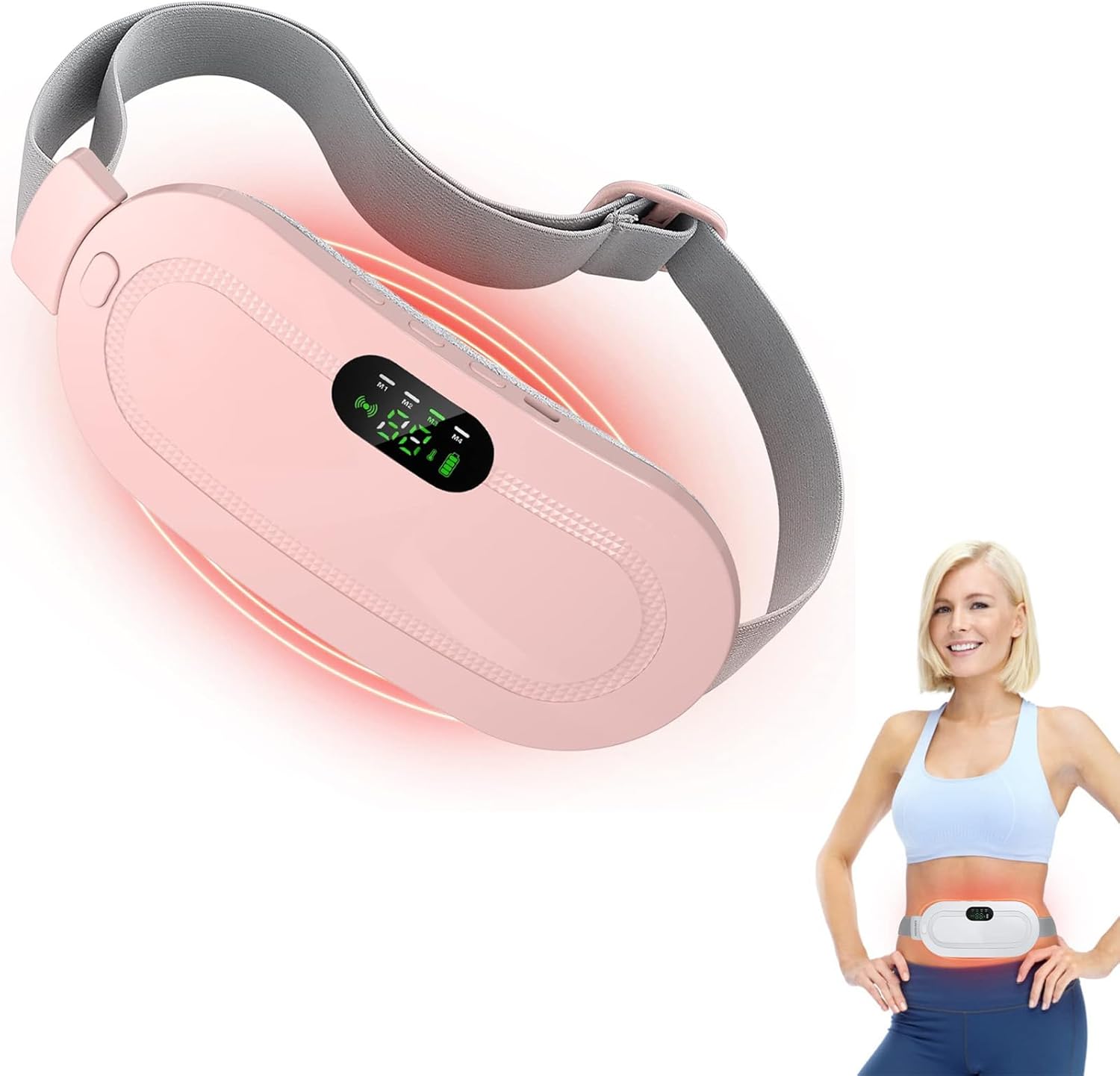 Menstrual Heating Pad Period Massager Fast Pain Relief Cramps Massager