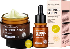 Anti Aging Retinol Cream and Serum Combo 2Pcs