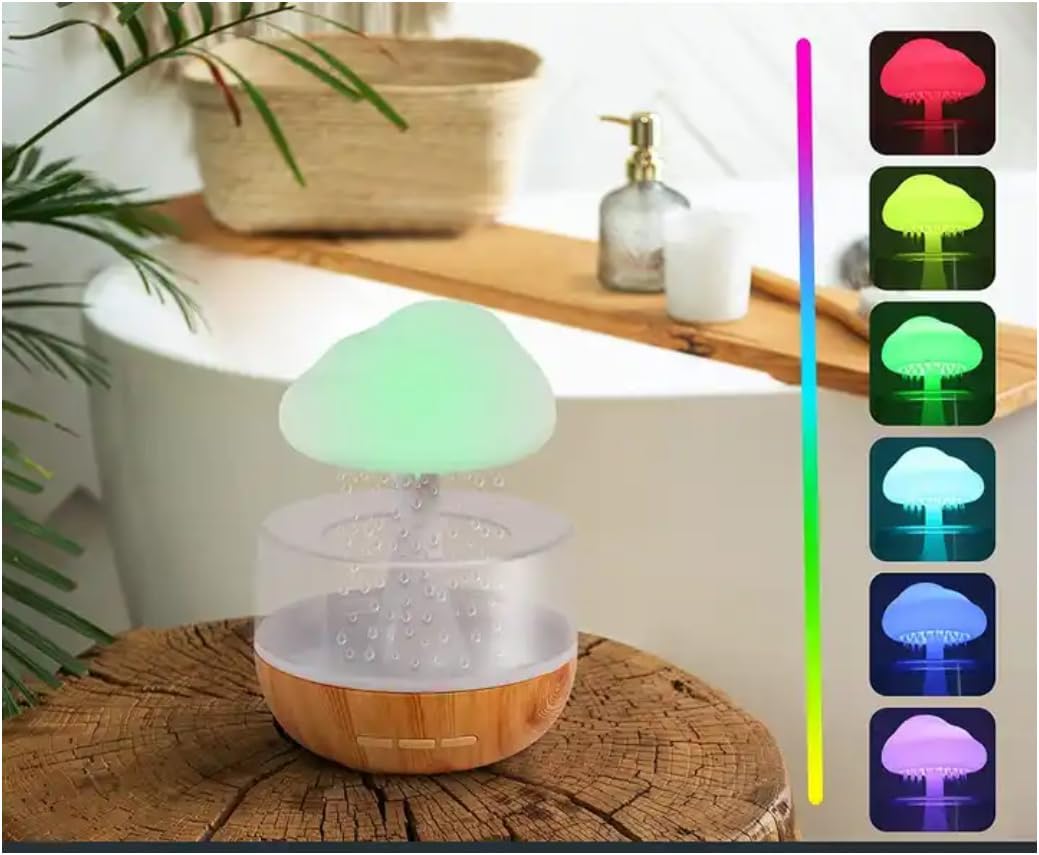 Rain Cloud Night Light Humidifier Essential Oil Diffuser