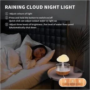 Rain Cloud Night Light Humidifier Essential Oil Diffuser