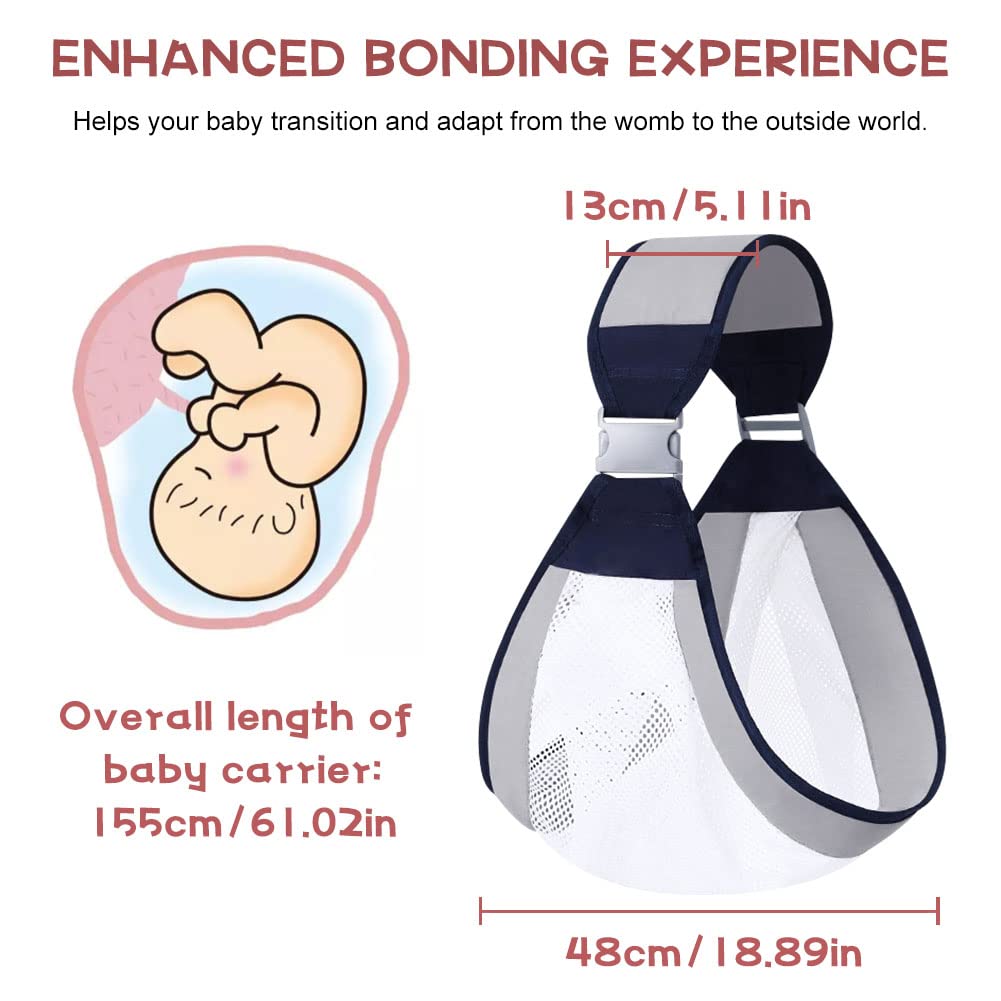 Adjustable Baby Holder Carrier, Baby Half Wrapped Sling Hip Carrier, One Shoulder Labor-Saving