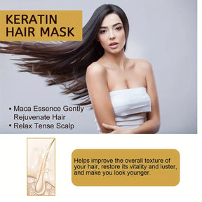 Collagen Hair Mask for Damaged Hair, Repair for Dry Damaged or Color Treated Hair