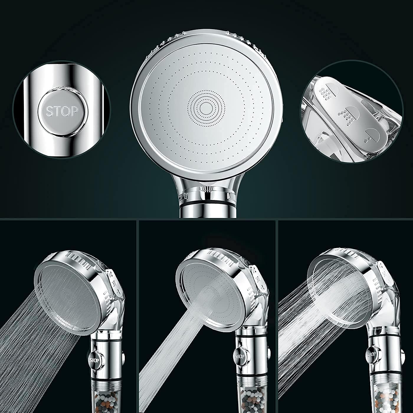 High Pressure Filtered Shower Head