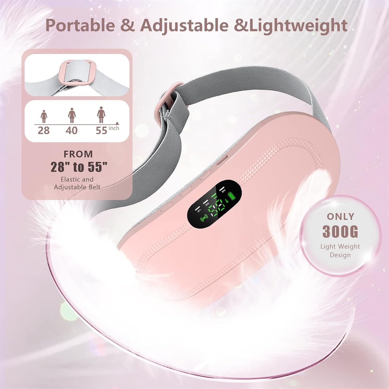 Menstrual Heating Pad Period Massager Fast Pain Relief Cramps Massager