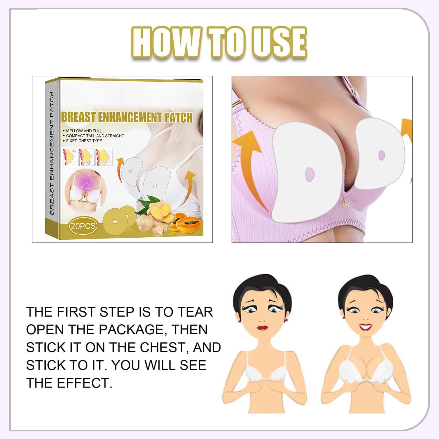 Breast Enhancement Patch for Wowen 12 Pcs