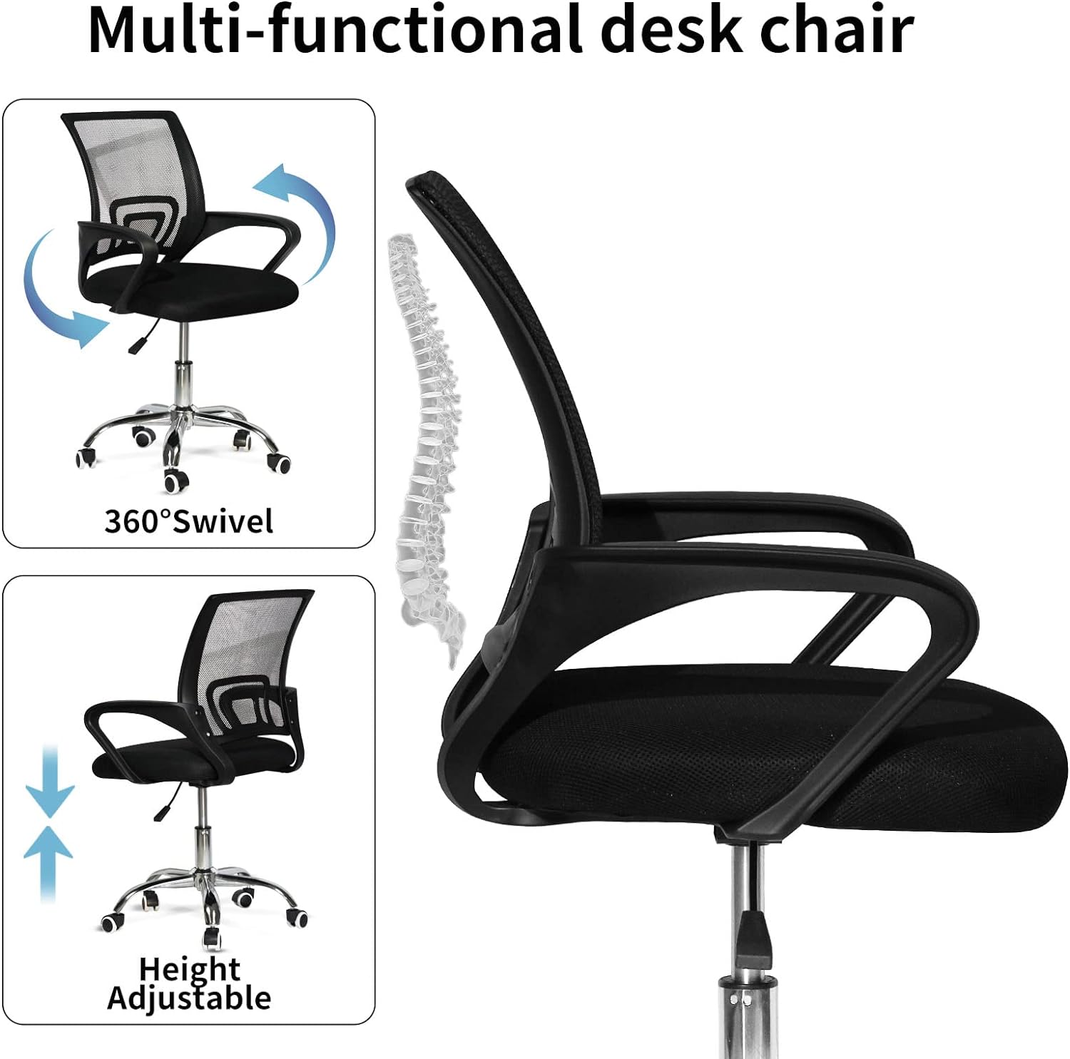 Office Desk Chair with Lumbar Support