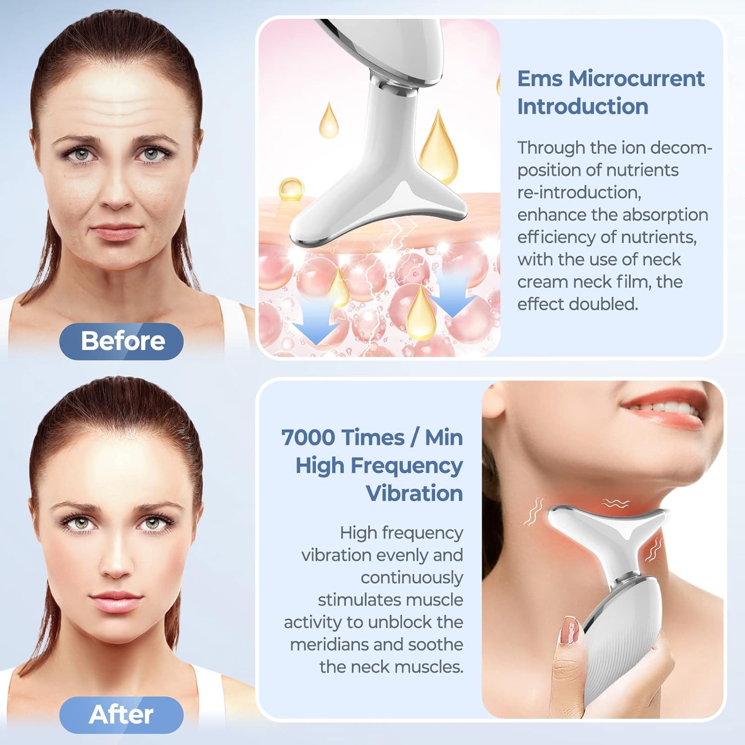 Facial Neck Care lift  Lifting Machine, Sonic Facial and Neck Massage