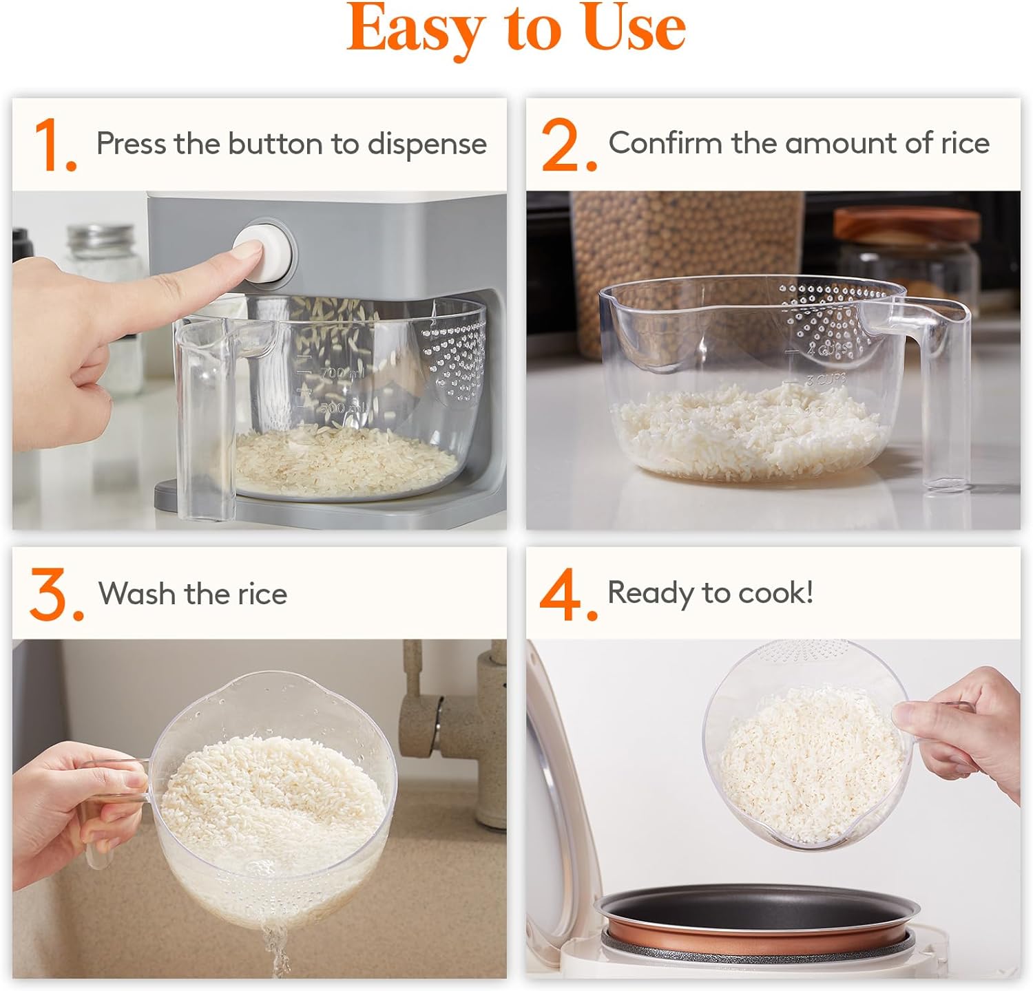 Rice Dispenser 25 Lbs(11.3kg)