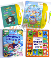 Sound Books for Kids Interactive & Educational – Learn & Play with Fun (Set of 4)