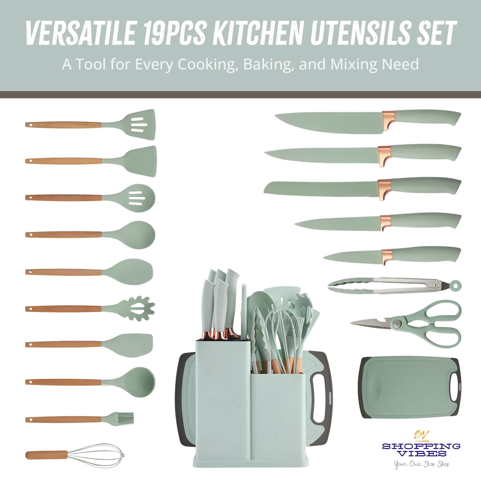 Premium 19pcs Kitchen Utensils Set