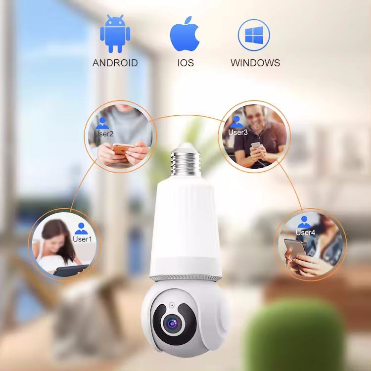 Waterproof Night Vision Wireless Bulb Camera