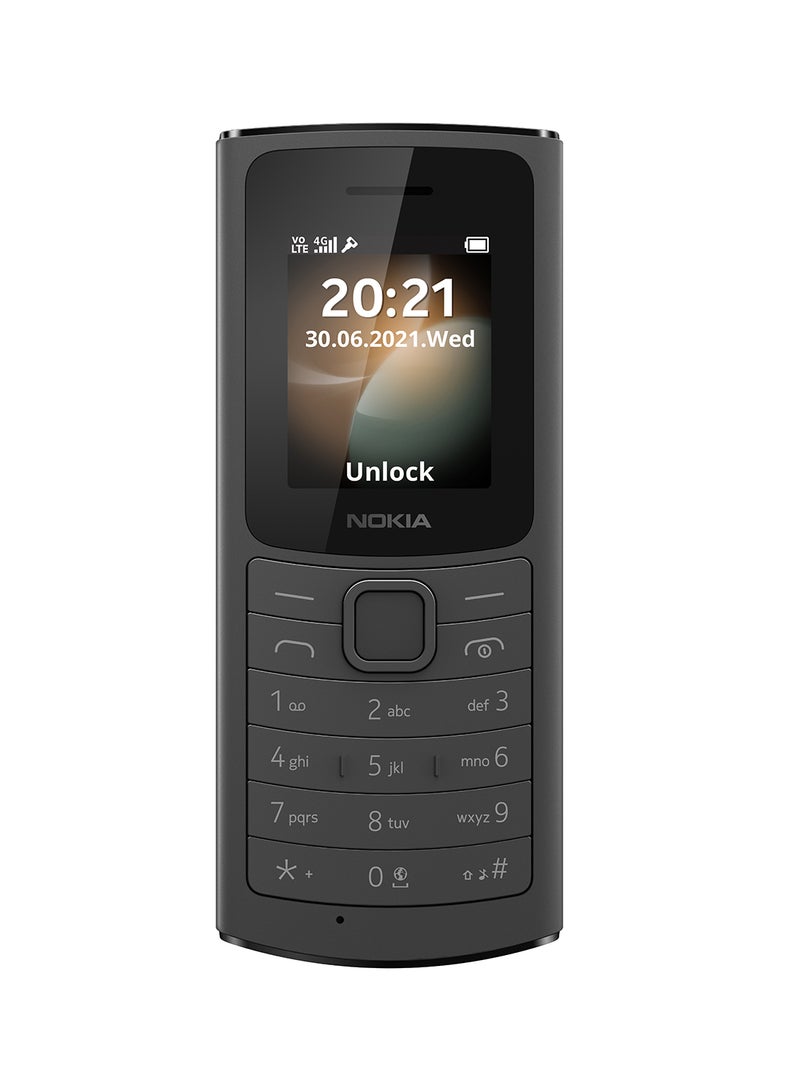 رقم الموديل Nokia 110 4G Dual SIM باللون الأسود