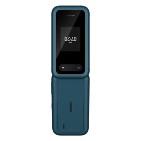 هاتف Nokia 2660 Flip Dual Sim باللون الأزرق بذاكرة وصول عشوائي 48 ميجابايت وذاكرة داخلية 128 ميجابايت وشبكة 4G - الإصدار الدولي